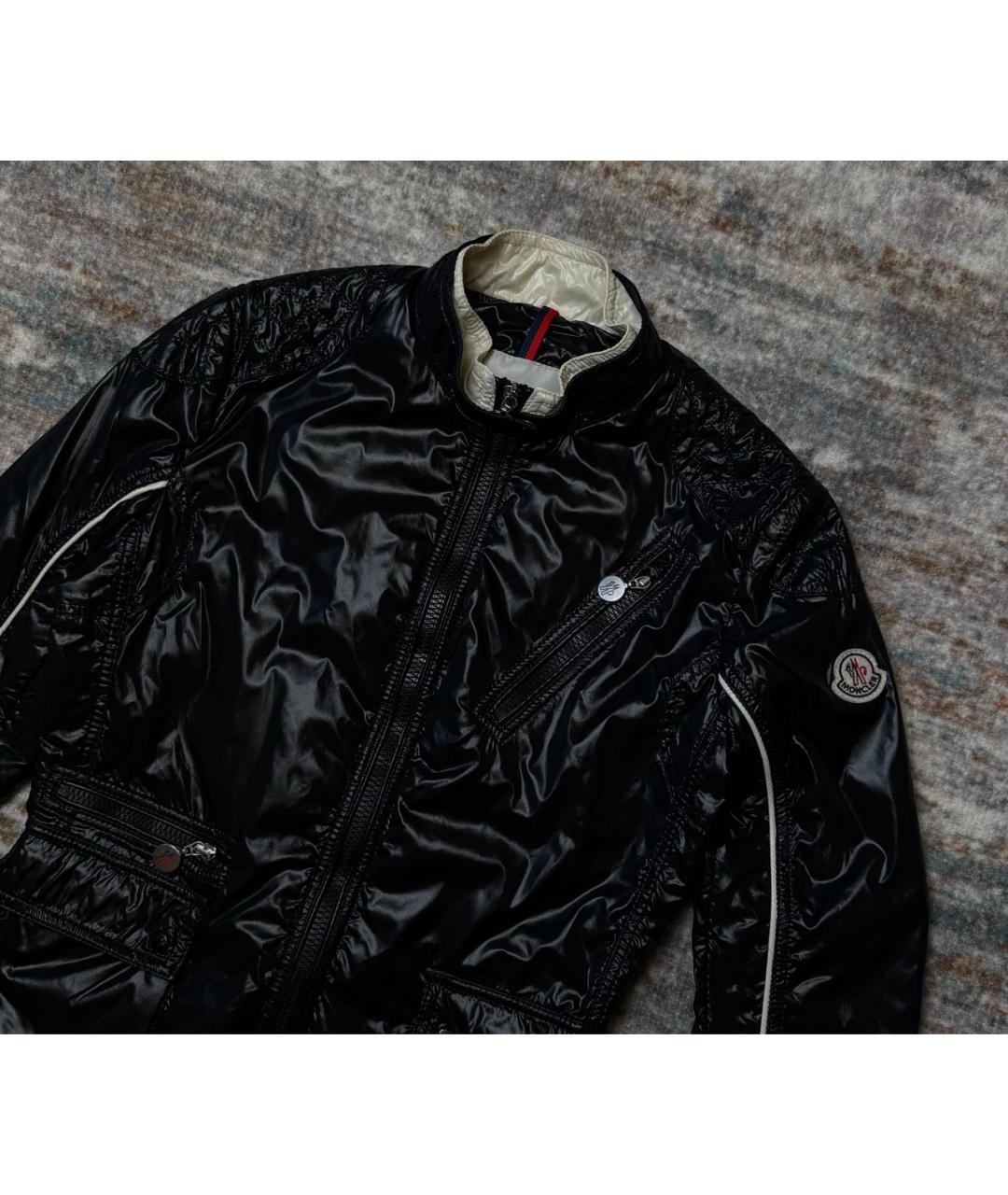 MONCLER Черная полиамидовая куртка, фото 2