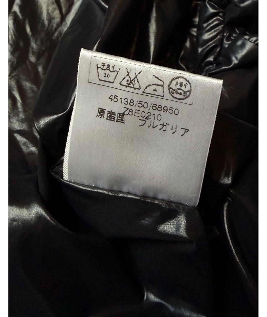 MONCLER Черная полиамидовая куртка, фото 8