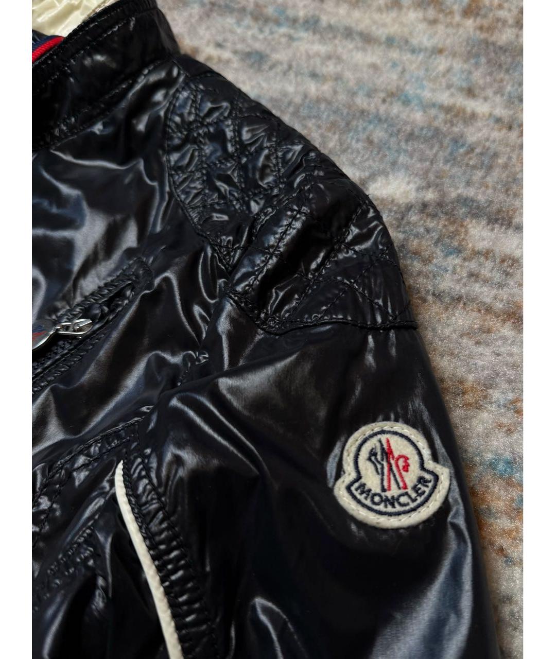 MONCLER Черная полиамидовая куртка, фото 3