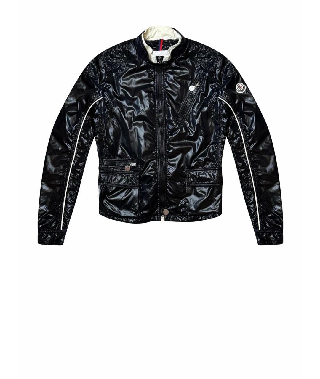 MONCLER Черная полиамидовая куртка, фото 9