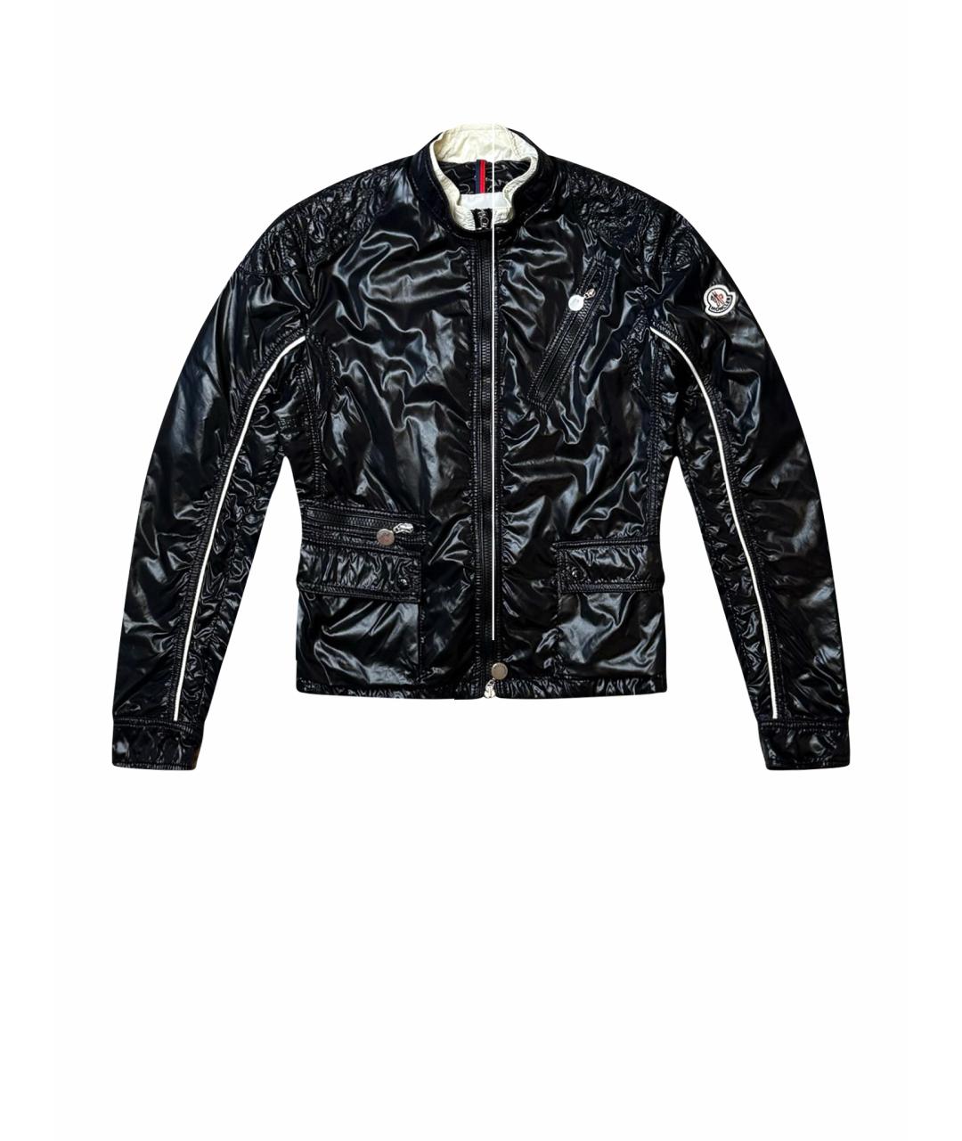 MONCLER Черная полиамидовая куртка, фото 1