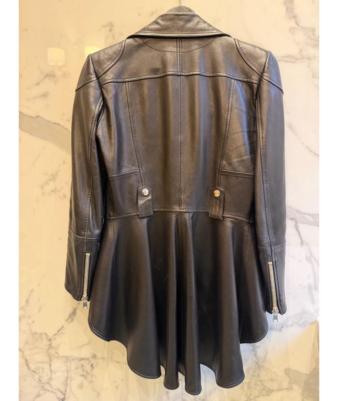 ALEXANDER MCQUEEN Черная кожаная куртка, фото 2