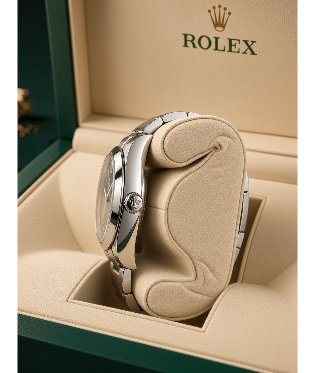 ROLEX Серебряные часы, фото 2