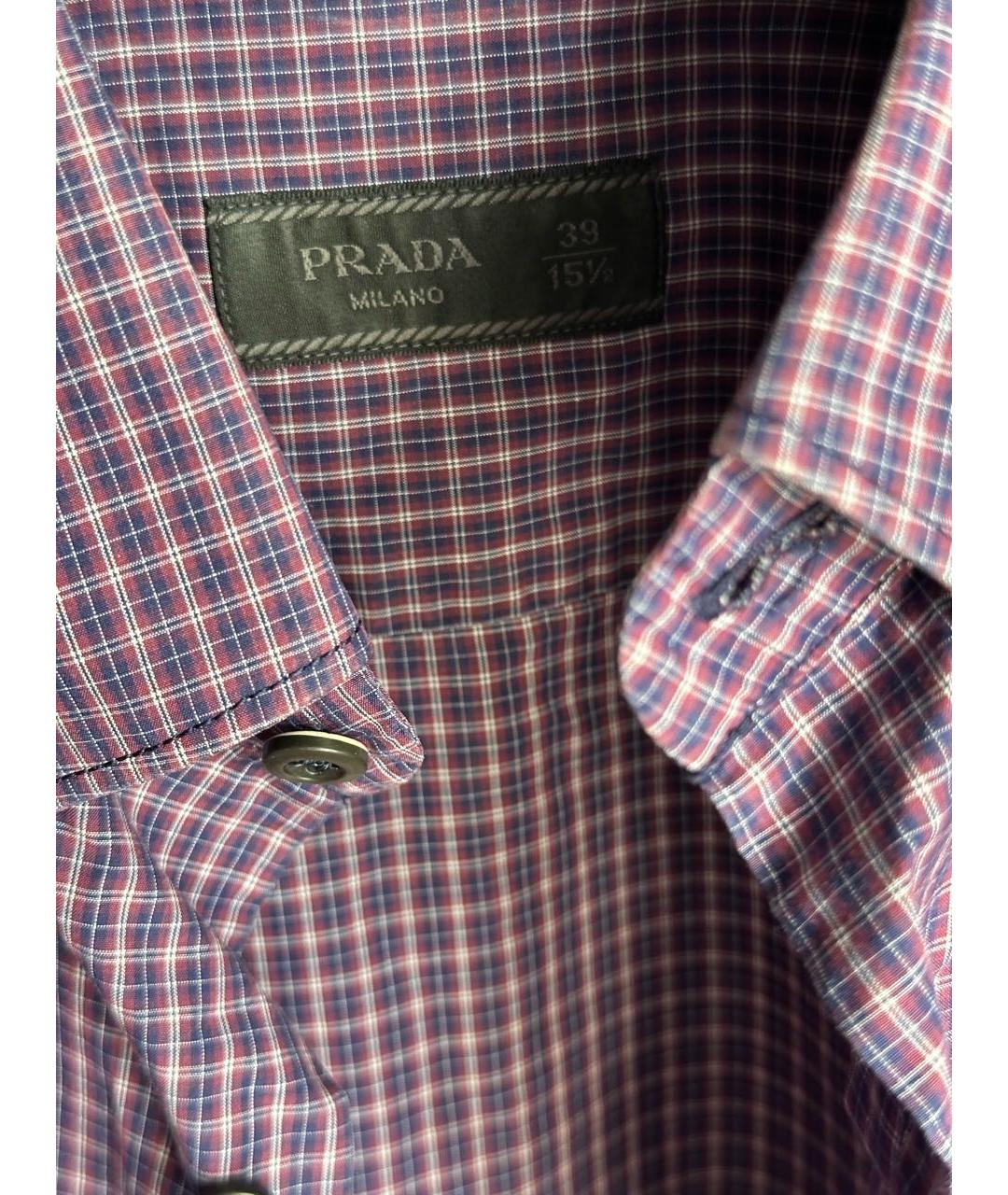 PRADA Фиолетовая хлопковая кэжуал рубашка, фото 3