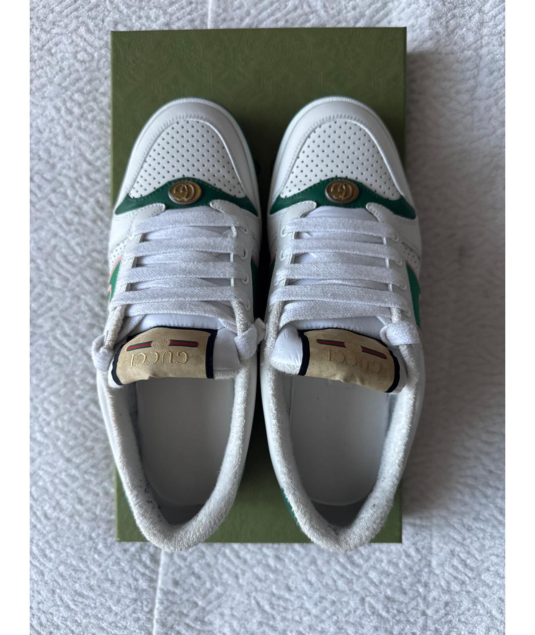 GUCCI Мульти кожаные низкие кроссовки / кеды, фото 3
