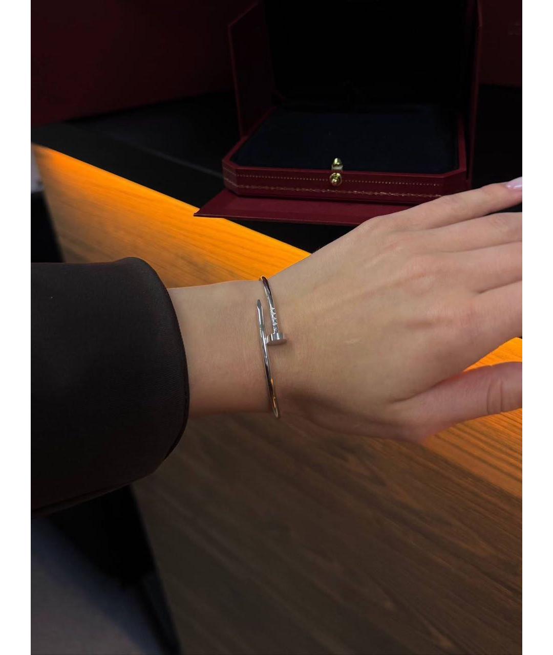 CARTIER Серебряный браслет из белого золота, фото 5