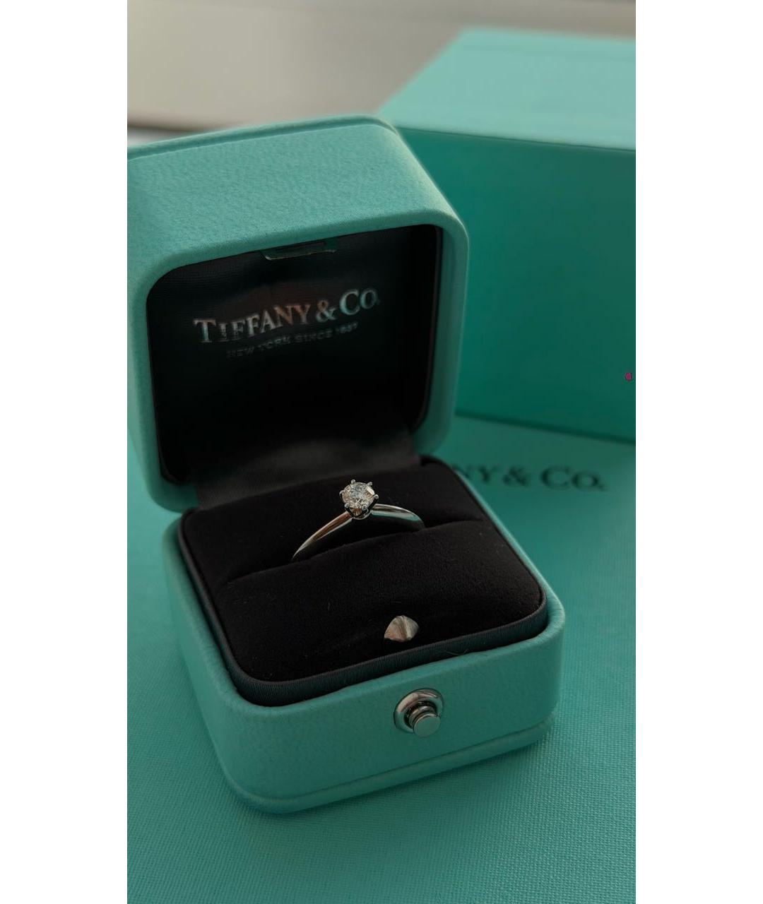 TIFFANY&CO Серебряное платиновое кольцо, фото 5