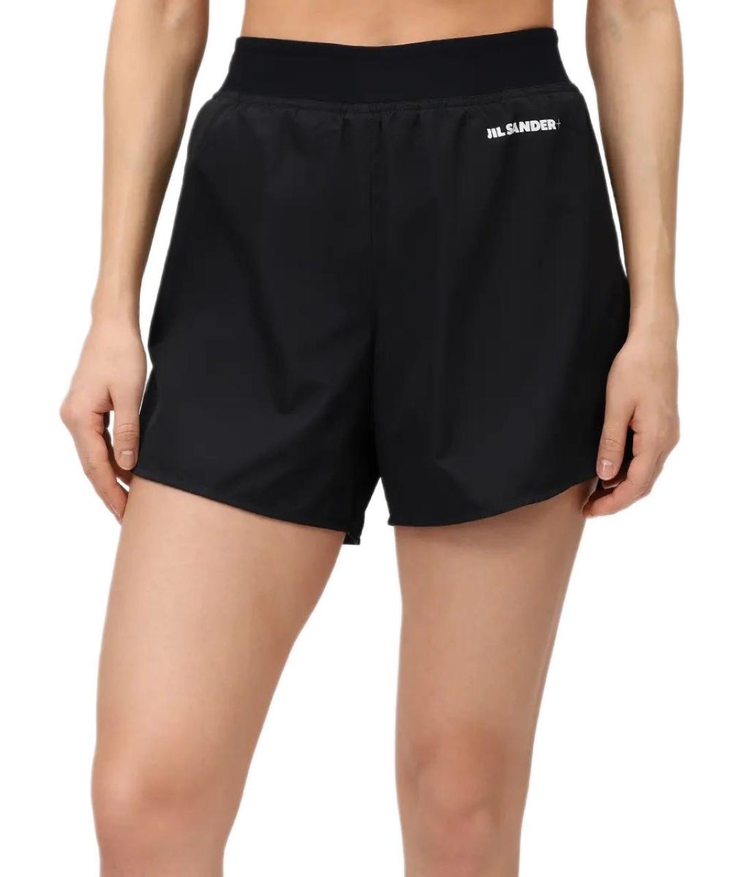 JIL SANDER Черные полиэстеровые спортивные брюки и шорты, фото 3