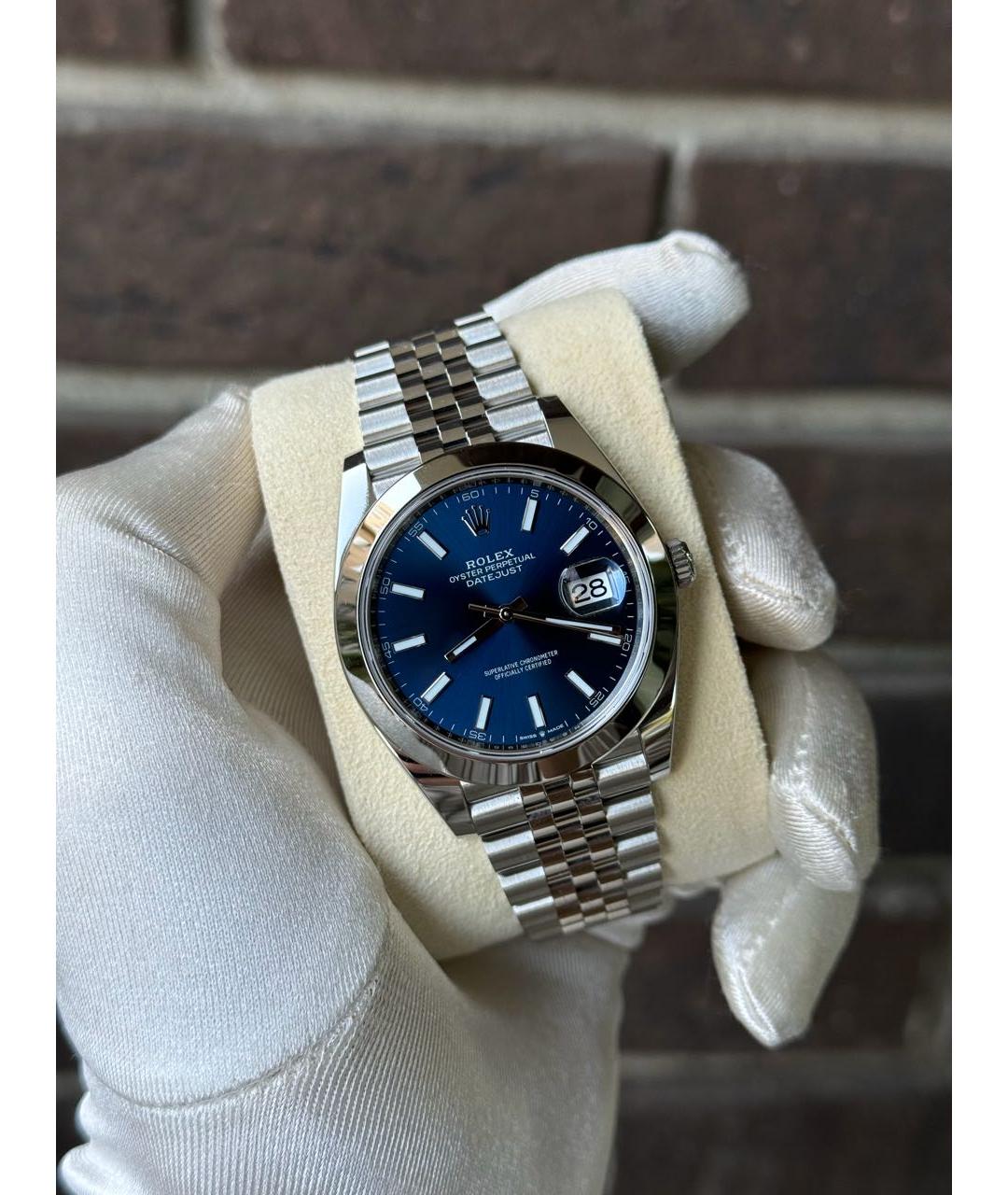 ROLEX Синие часы, фото 4