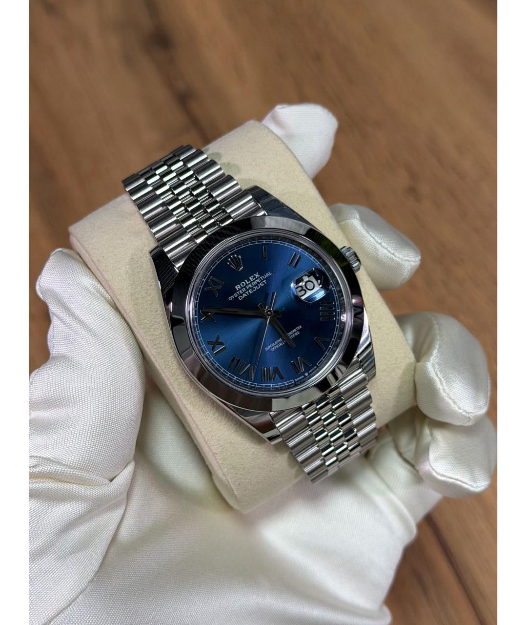 ROLEX Синие часы, фото 6