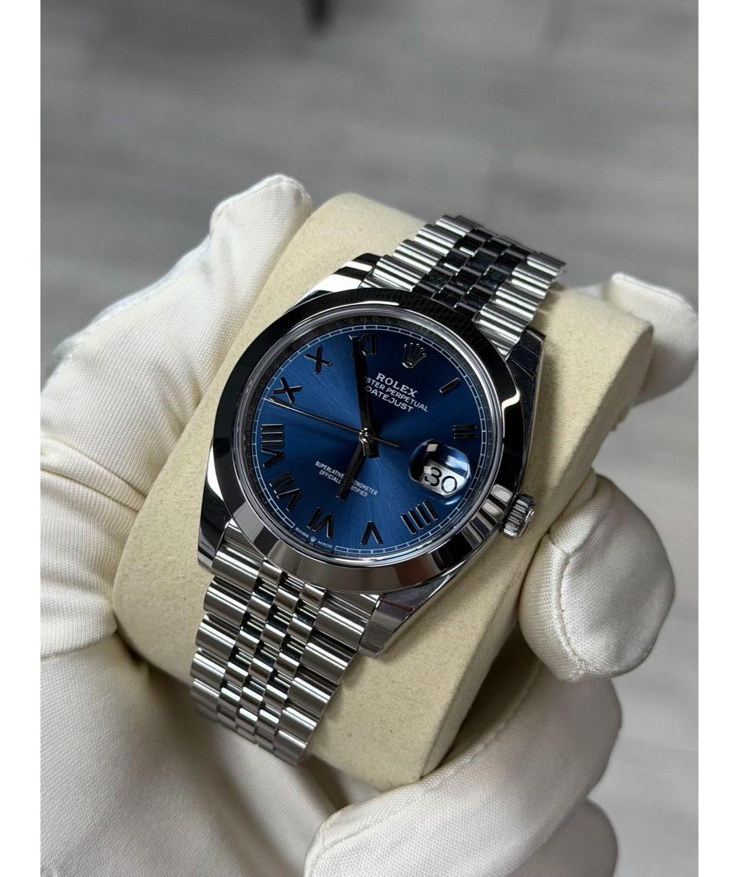 ROLEX Синие часы, фото 3