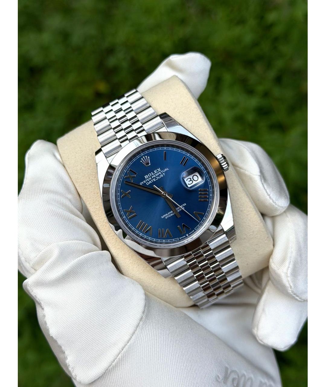 ROLEX Синие часы, фото 4