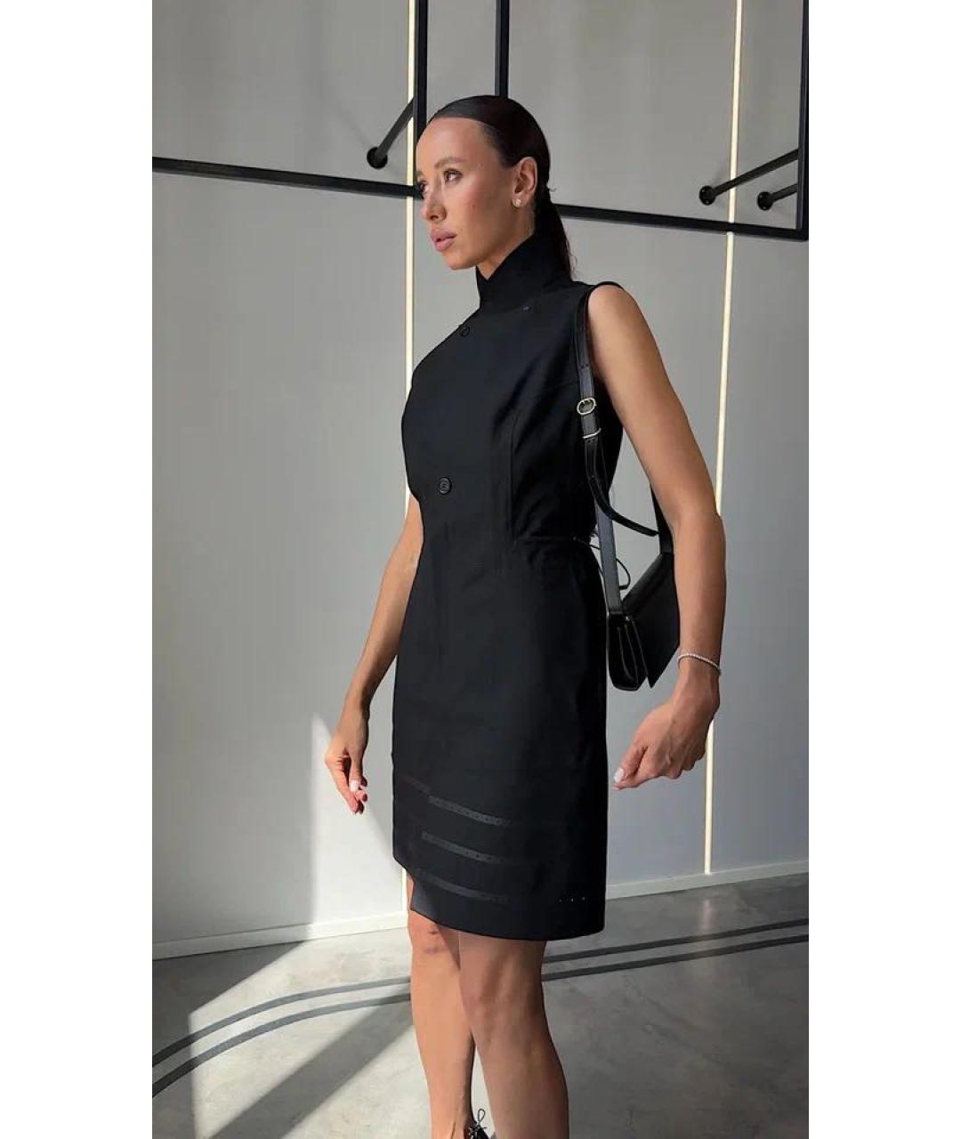 JIL SANDER Черная кожаная сумка через плечо, фото 6