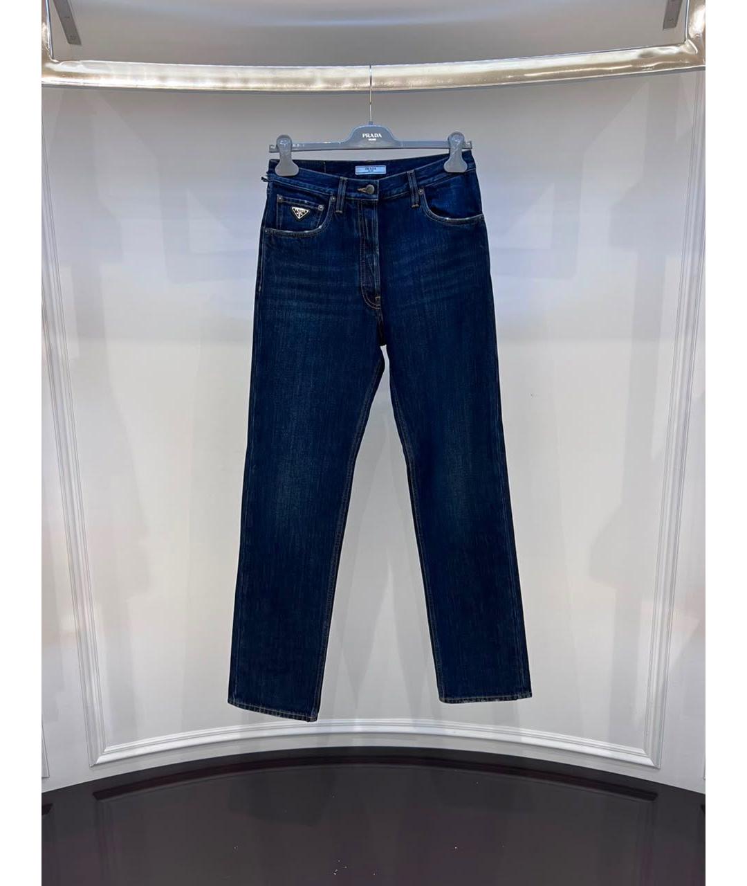 PRADA Синие прямые джинсы, фото 3