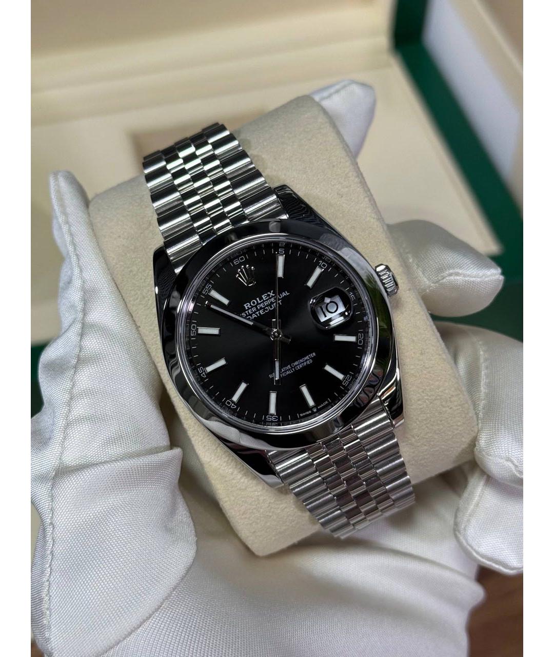 ROLEX Черные часы, фото 4