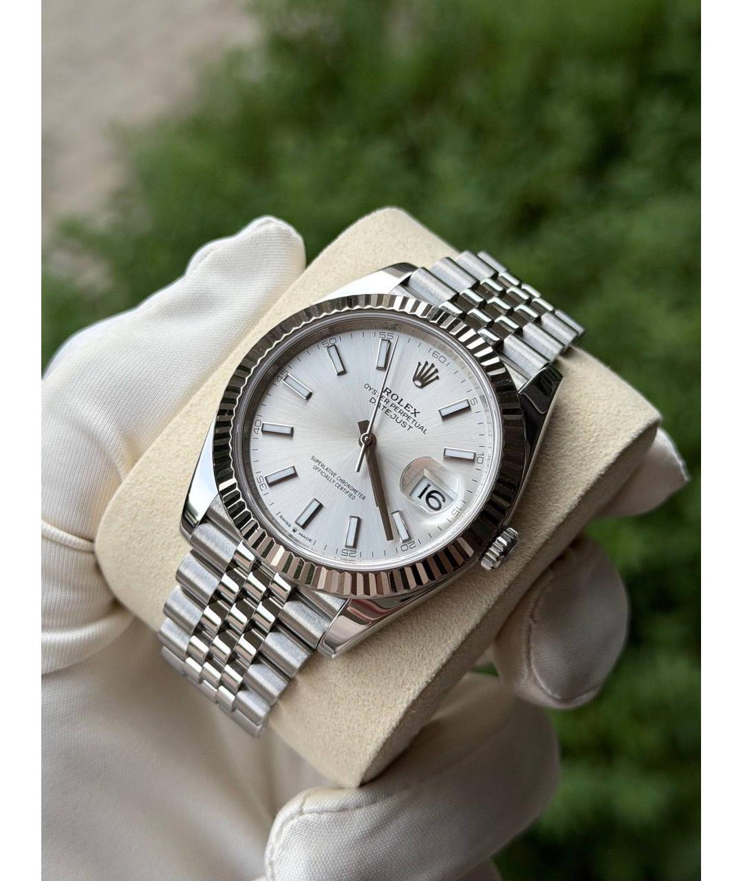 ROLEX Серебряные часы, фото 2