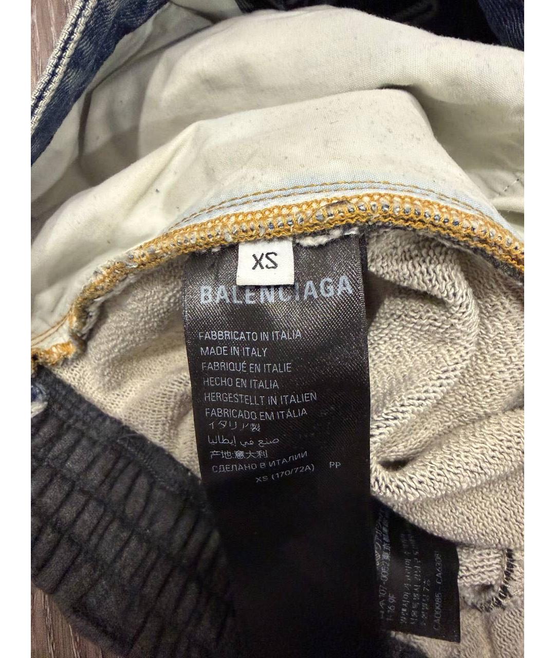 BALENCIAGA Синие прямые джинсы, фото 3