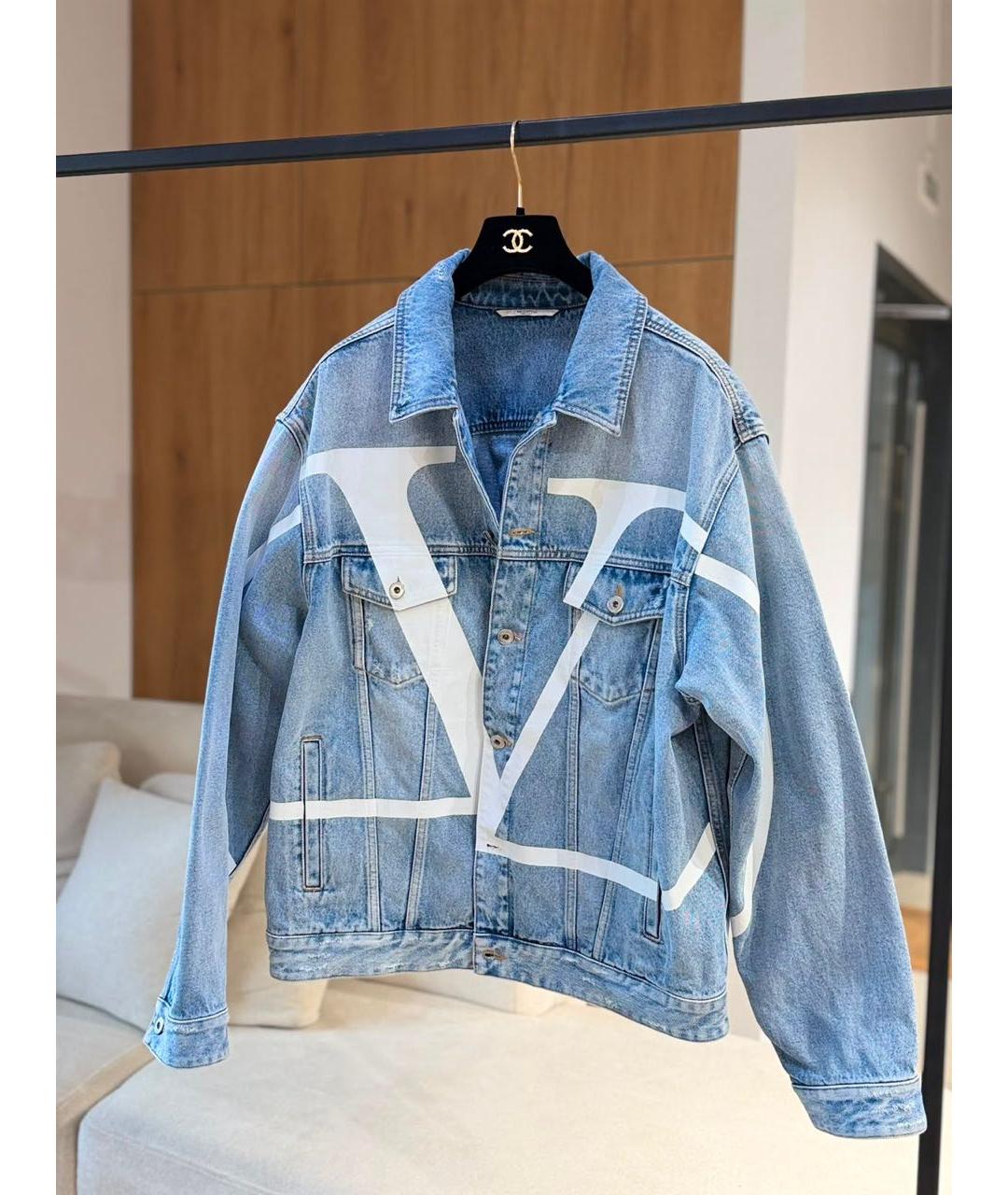 VALENTINO Голубая деним куртка, фото 2
