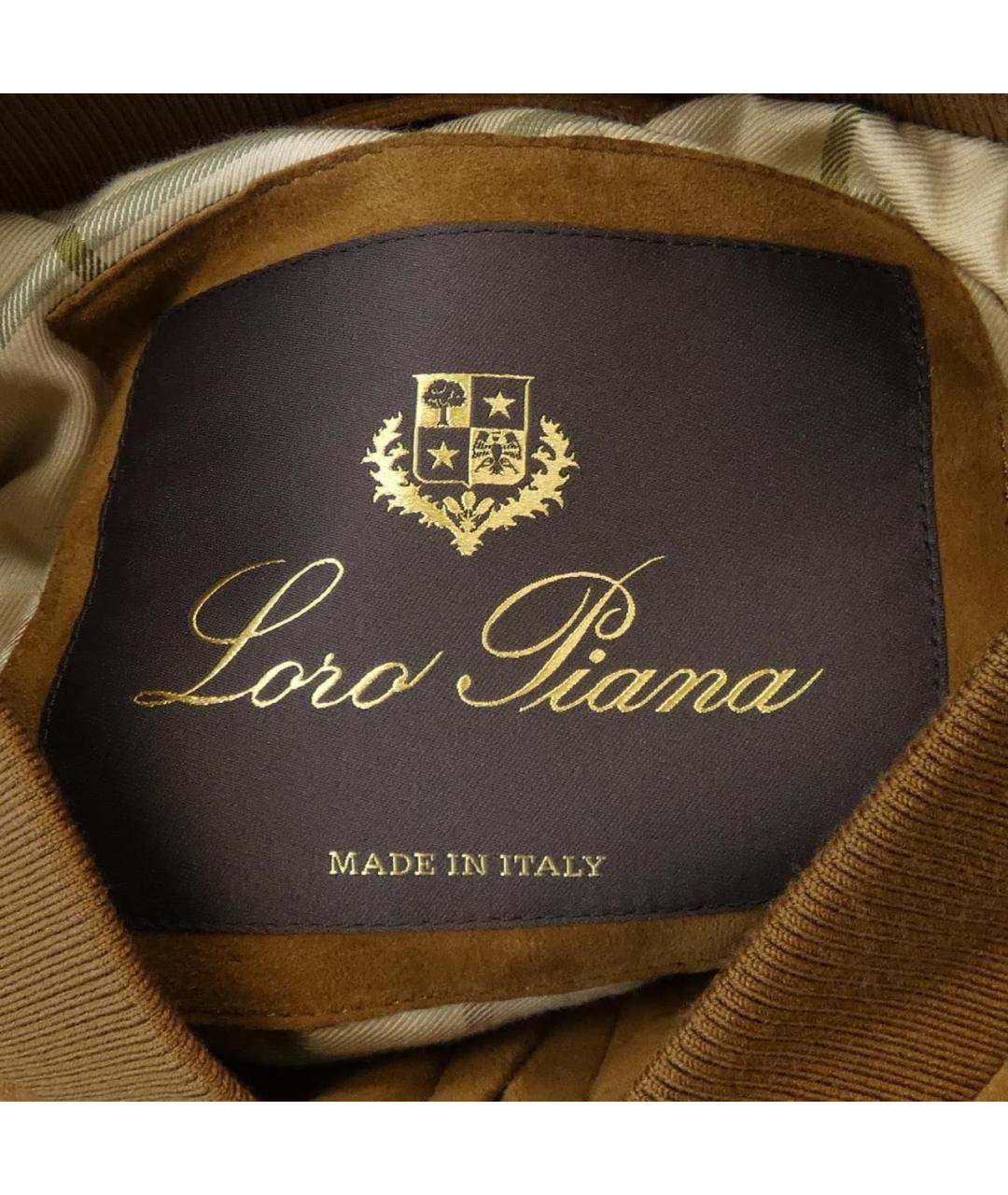 LORO PIANA Коричневая замшевая куртка, фото 3