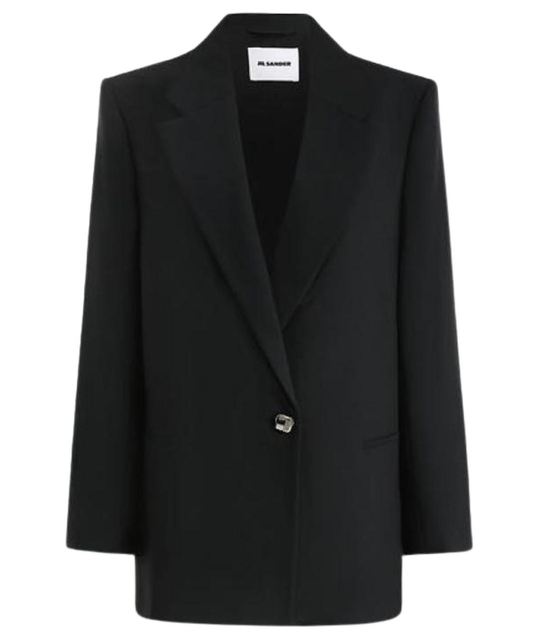 JIL SANDER Черный шерстяной жакет/пиджак, фото 1