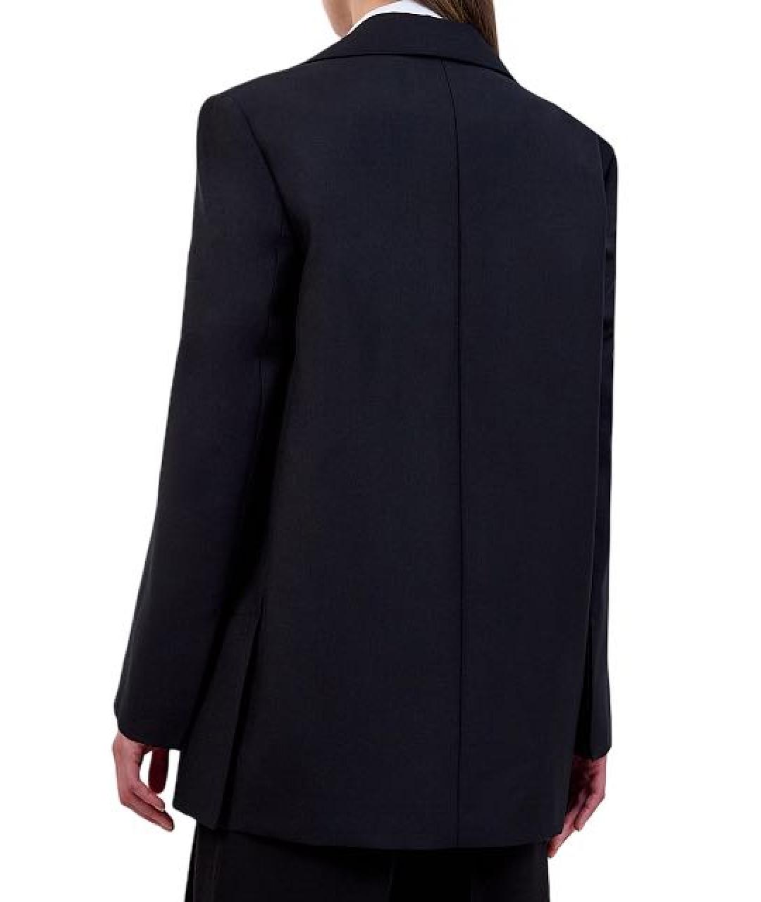 JIL SANDER Черный шерстяной жакет/пиджак, фото 3