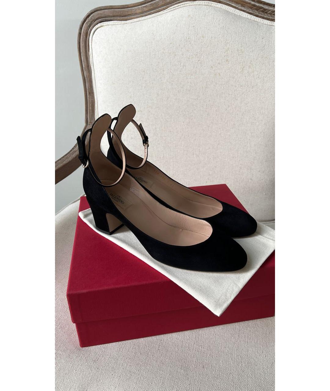VALENTINO Черные замшевые туфли, фото 2