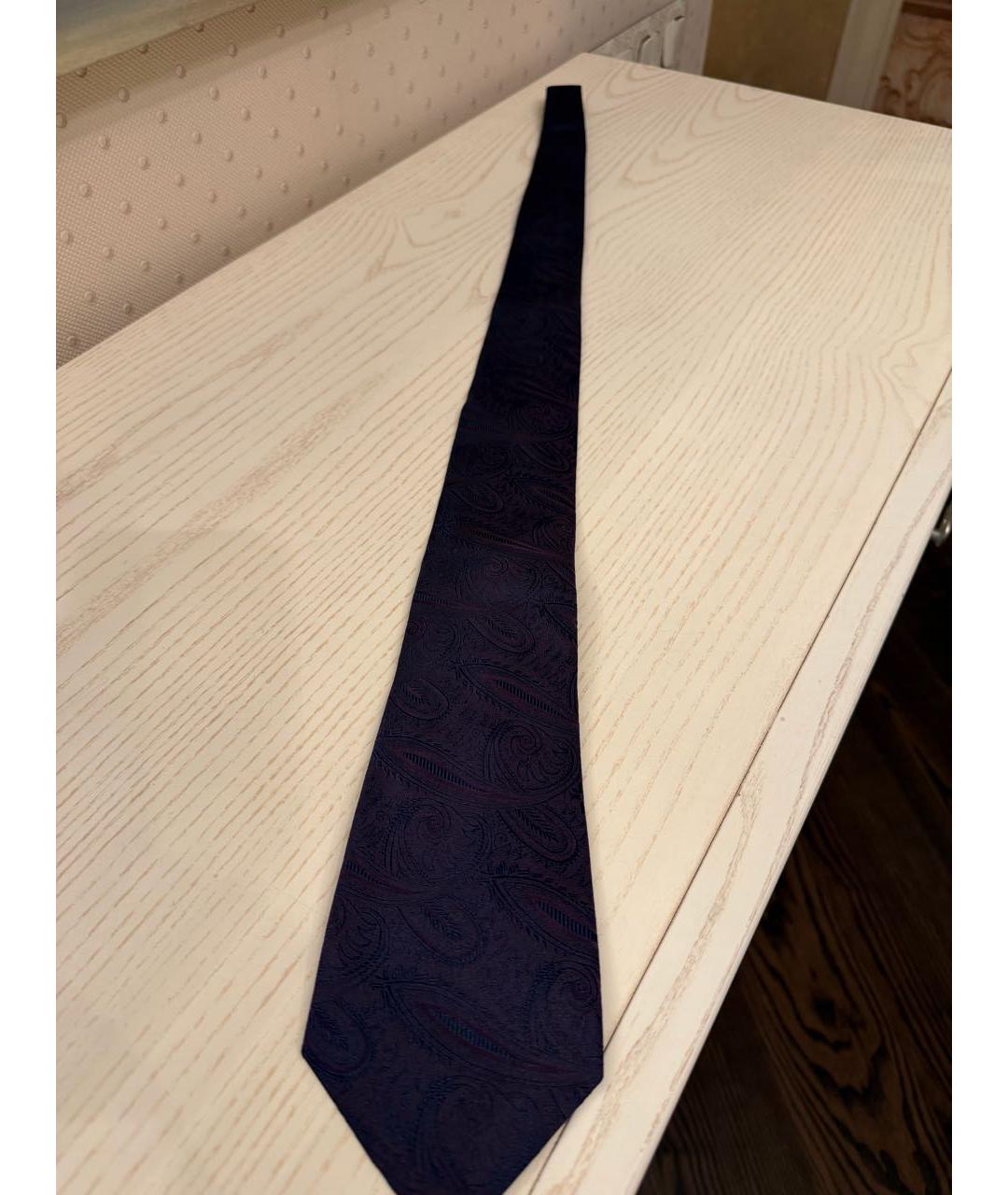 KITON Фиолетовый шелковый галстук, фото 4