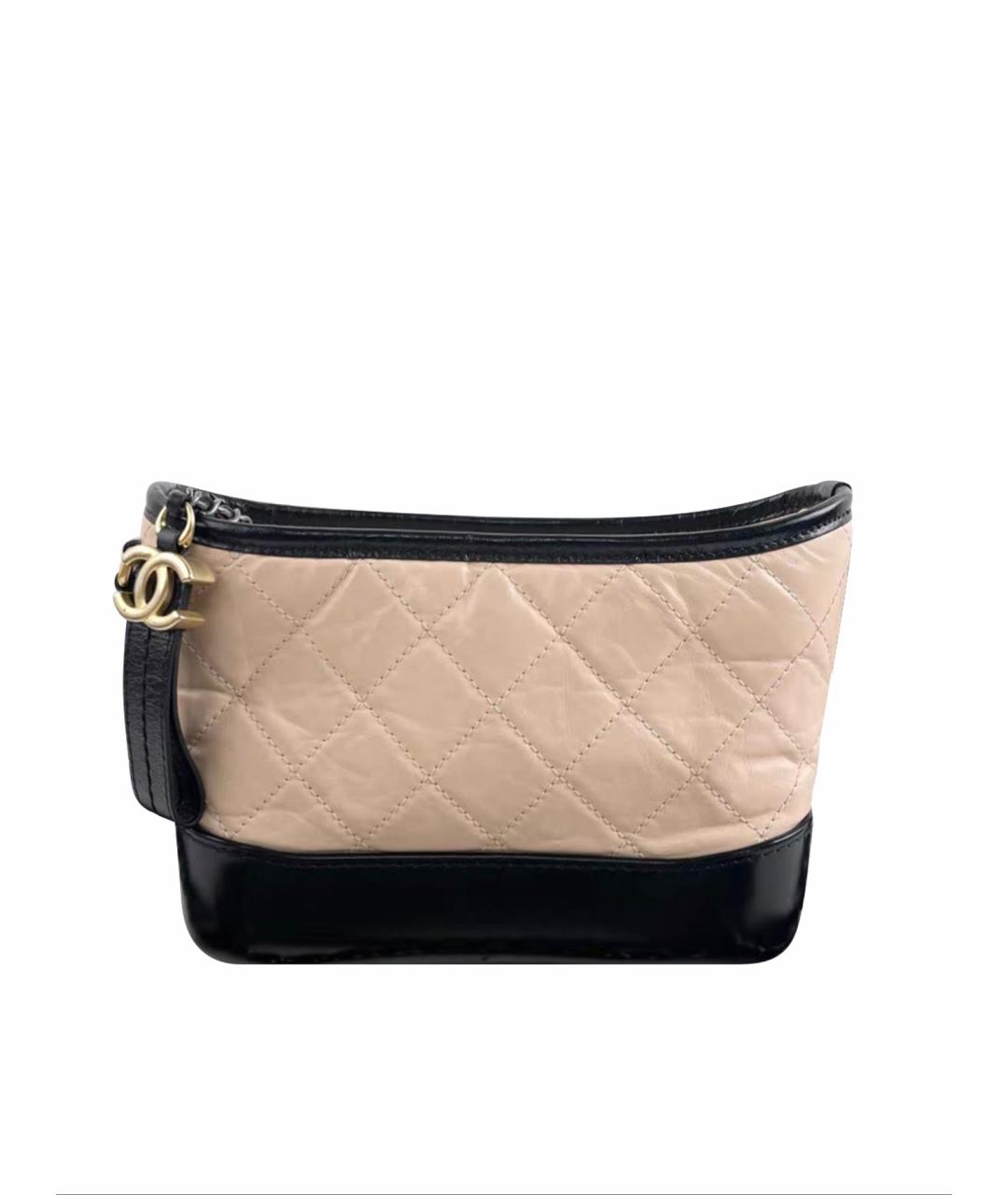 CHANEL Бежевая кожаная сумка через плечо, фото 1