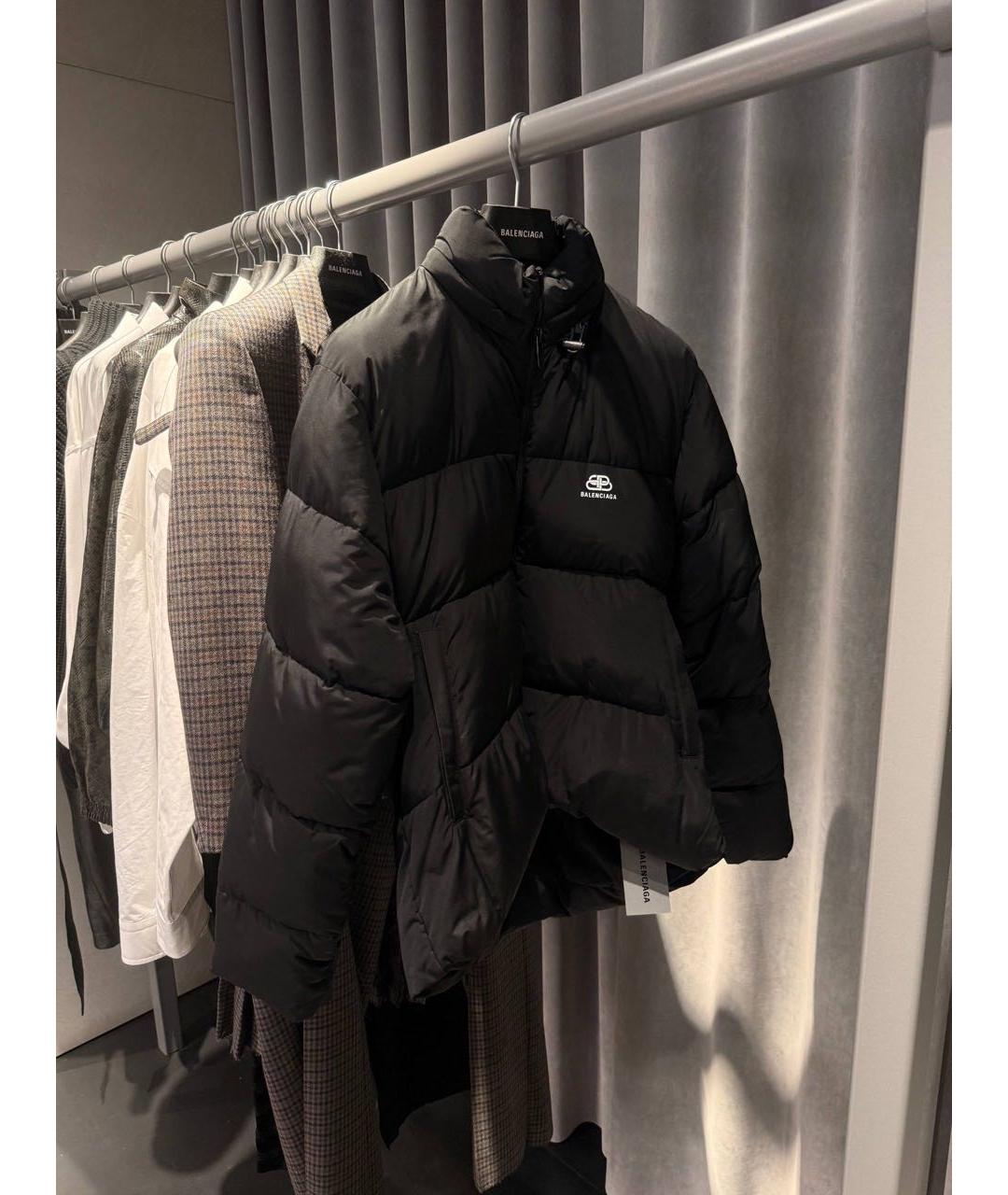 BALENCIAGA Черный пуховик, фото 2