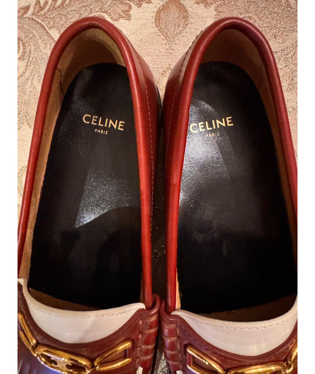 CELINE Мульти кожаные лоферы, фото 3