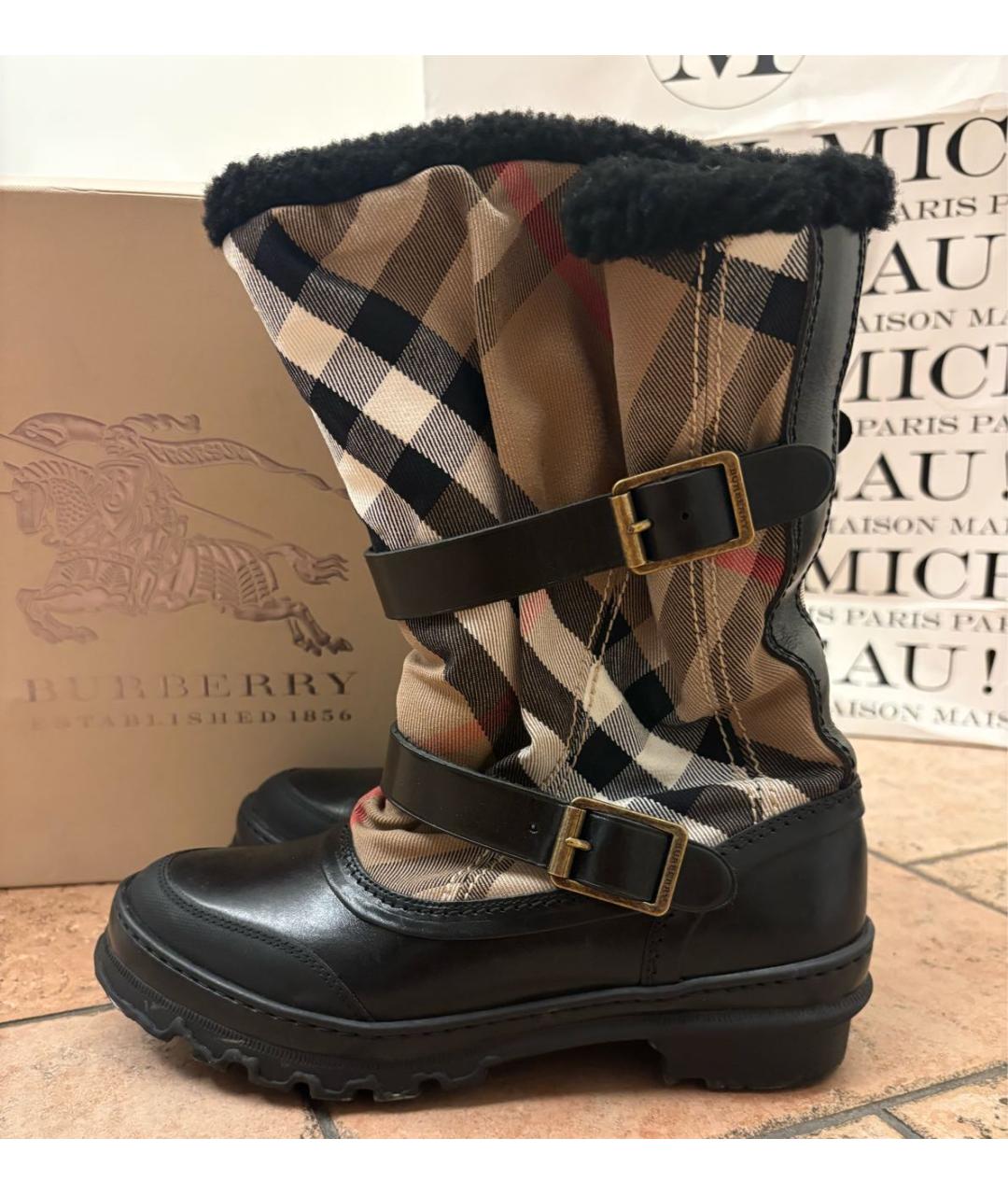 BURBERRY Мульти сапоги, фото 6