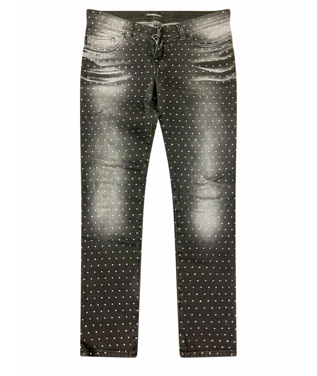 BALMAIN Серые хлопко-эластановые джинсы слим, фото 1