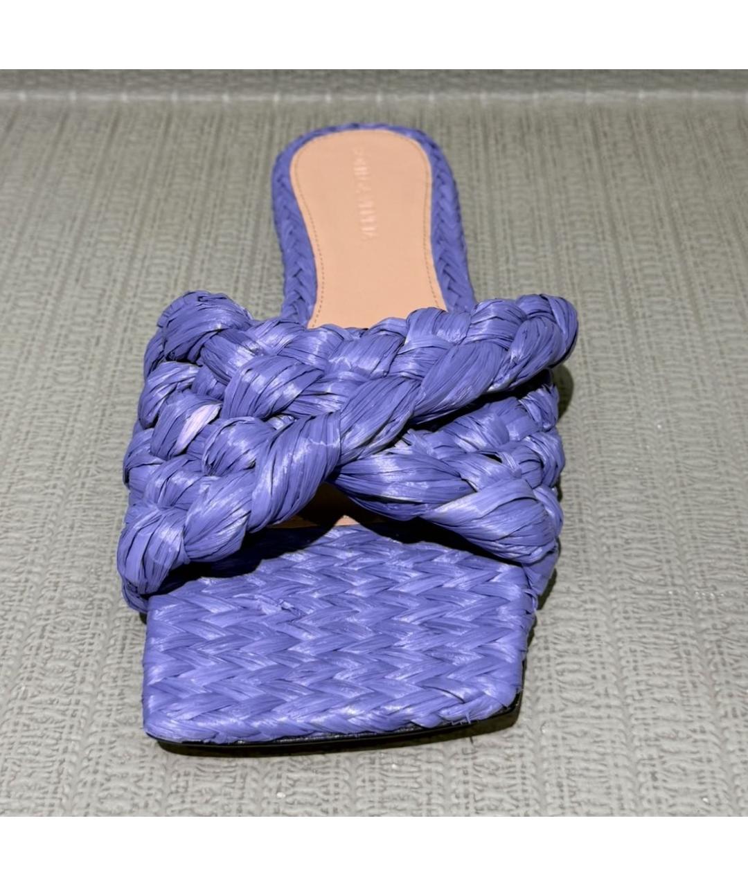 BOTTEGA VENETA Фиолетовые шлепанцы, фото 3