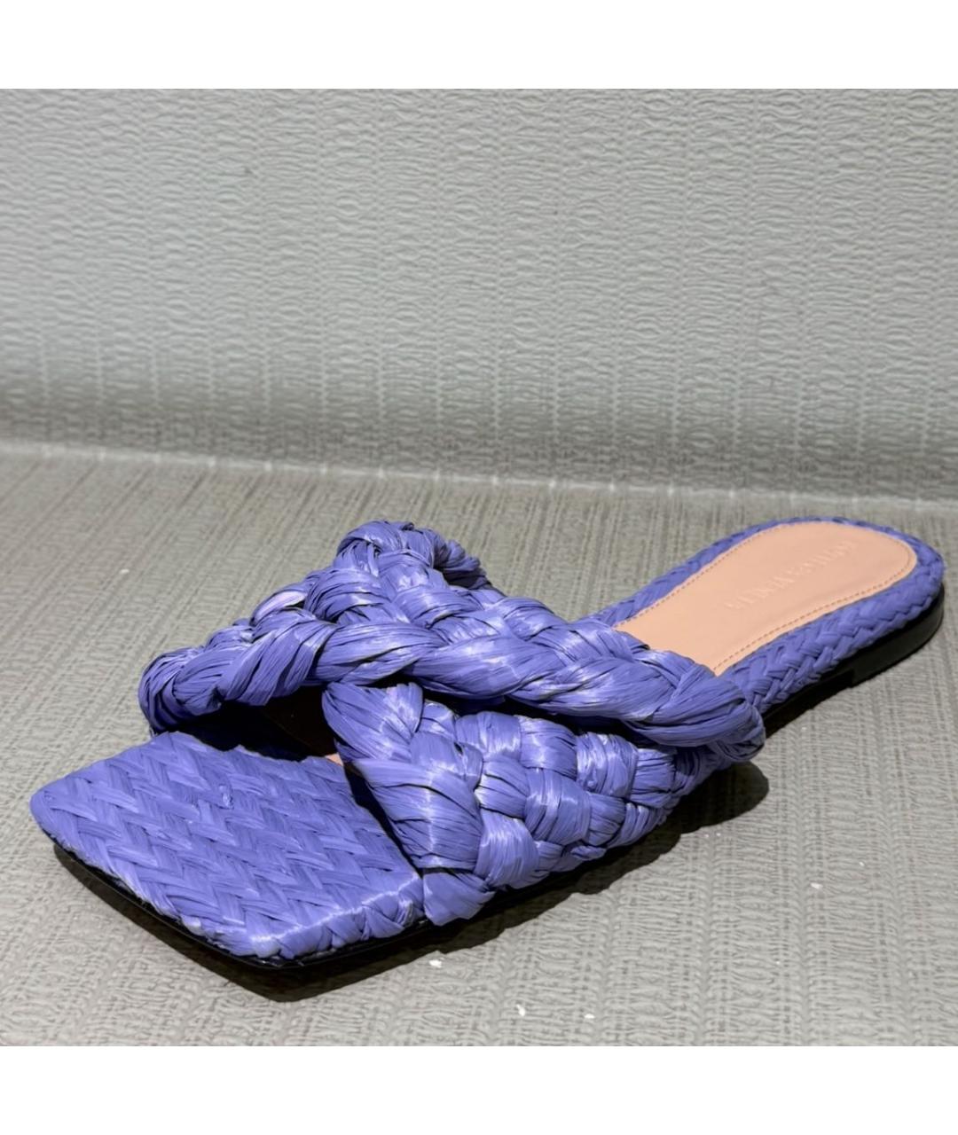 BOTTEGA VENETA Фиолетовые шлепанцы, фото 2