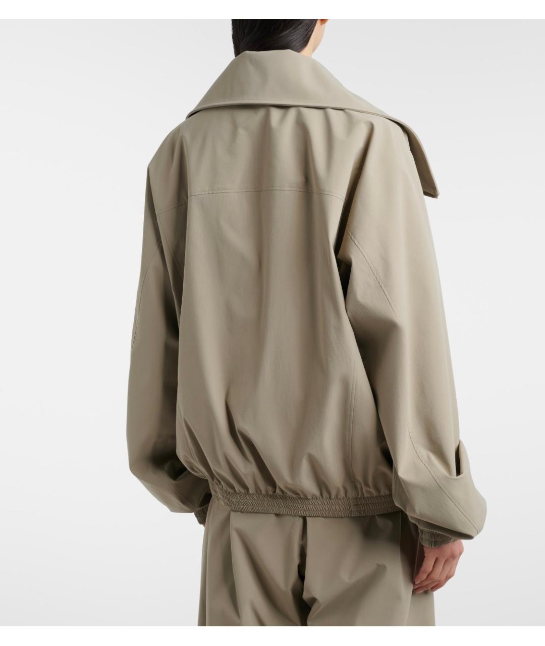 BALENCIAGA Бежевая полиэстеровая куртка, фото 6