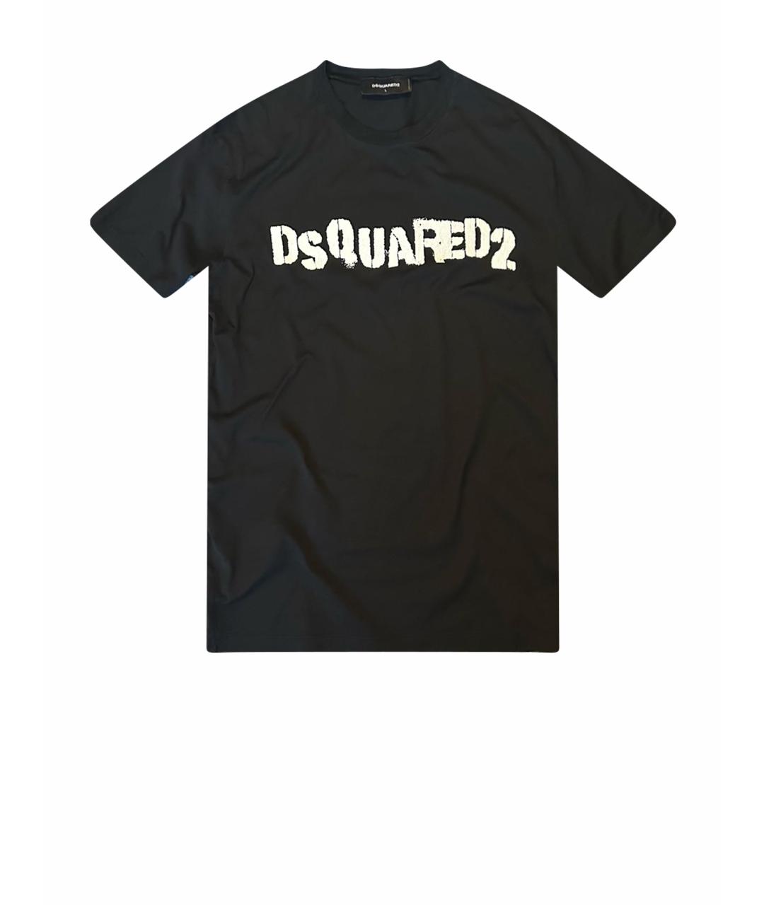 DSQUARED2 Черная хлопковая футболка, фото 1