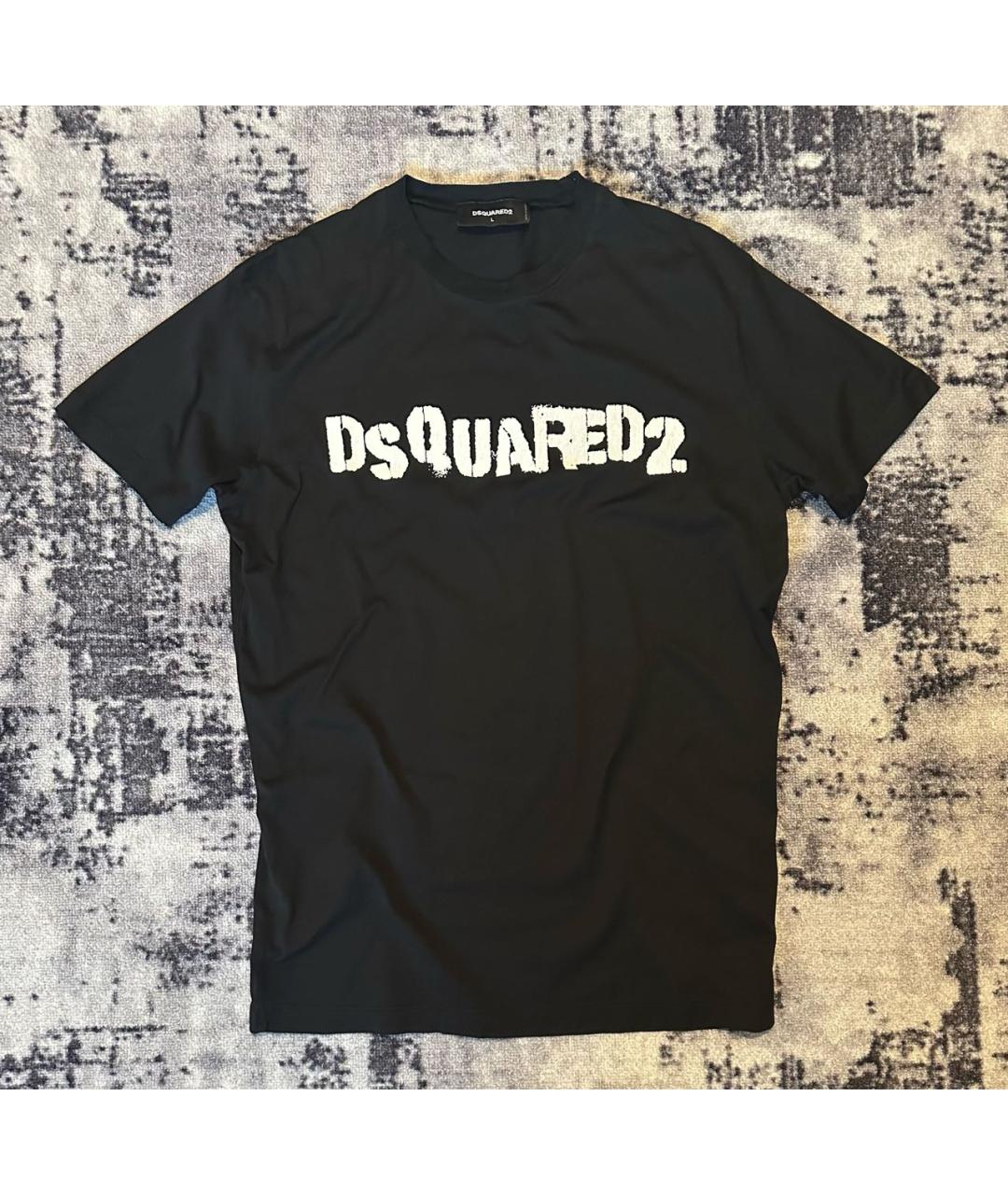 DSQUARED2 Черная хлопковая футболка, фото 9