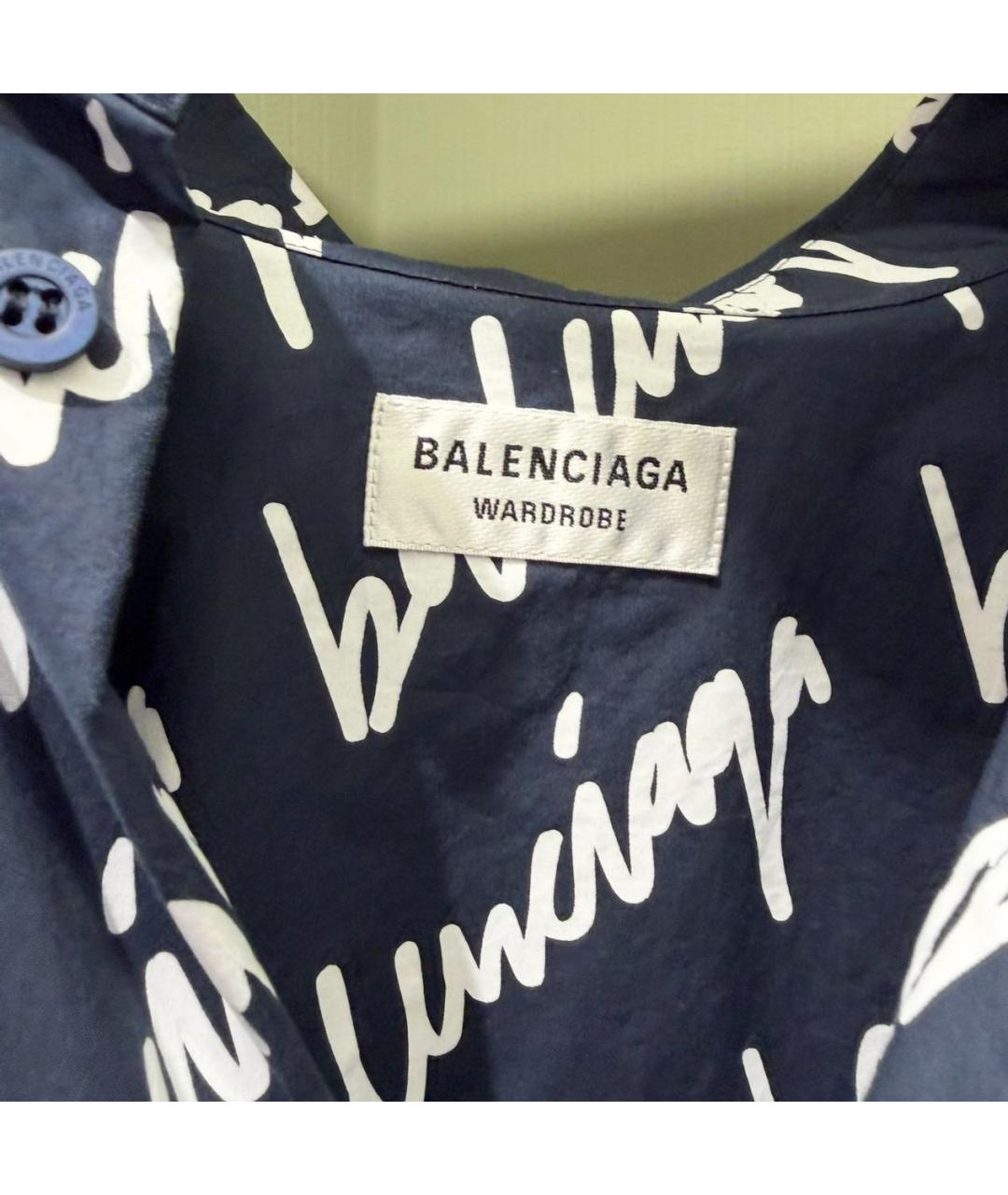 BALENCIAGA Темно-синее повседневное платье, фото 6