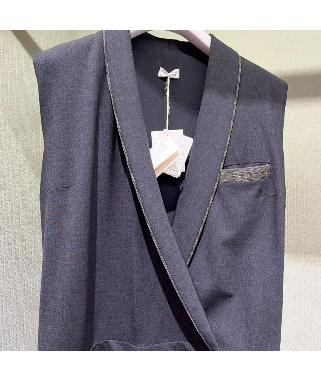 BRUNELLO CUCINELLI Антрацитовый комбинезон, фото 2