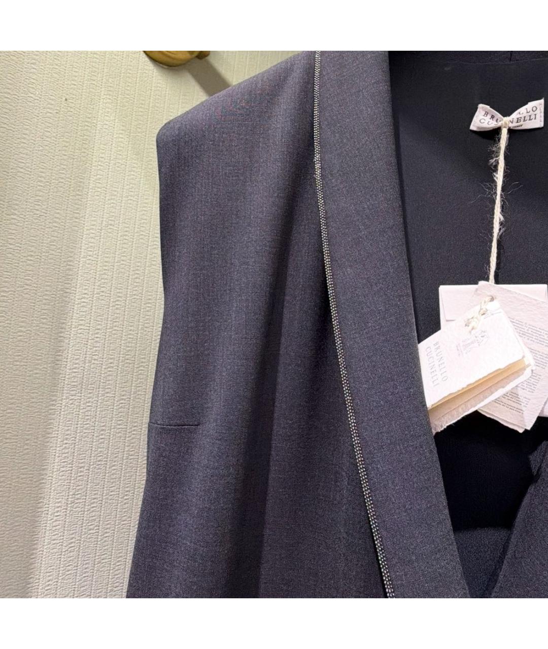 BRUNELLO CUCINELLI Антрацитовый комбинезон, фото 5