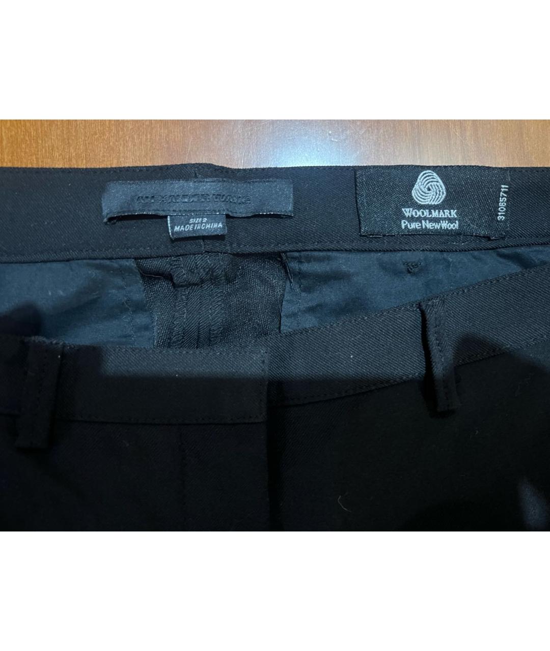 ALEXANDER WANG Черные шерстяные брюки узкие, фото 4