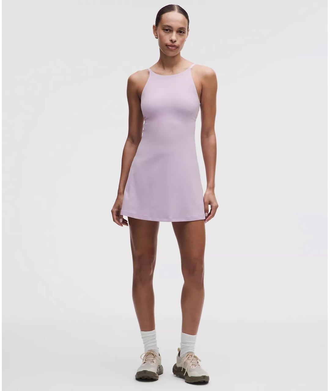 Lululemon Розовое полиэстеровое платье, фото 7
