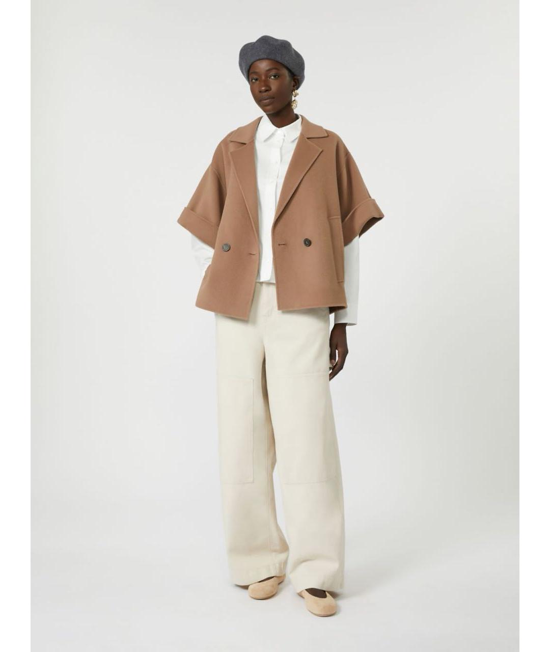 MAX MARA Бежевое пальто, фото 4