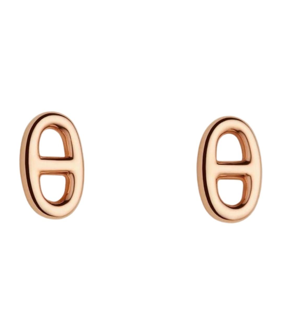 HERMES Золотые серьги из розового золота, фото 1