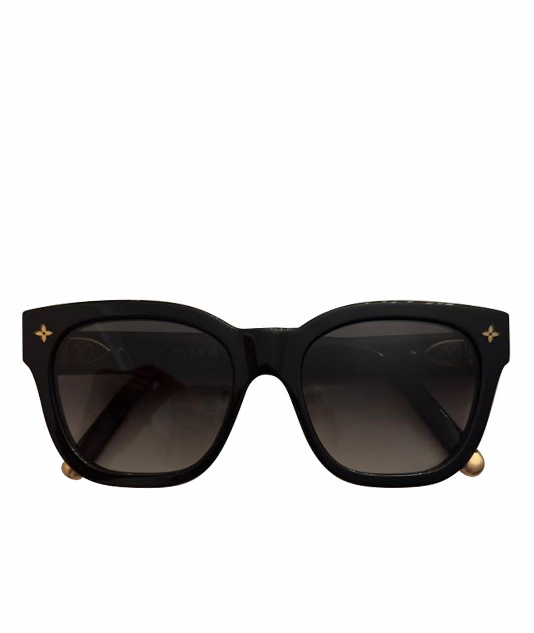 LOUIS VUITTON Черные пластиковые солнцезащитные очки, фото 1