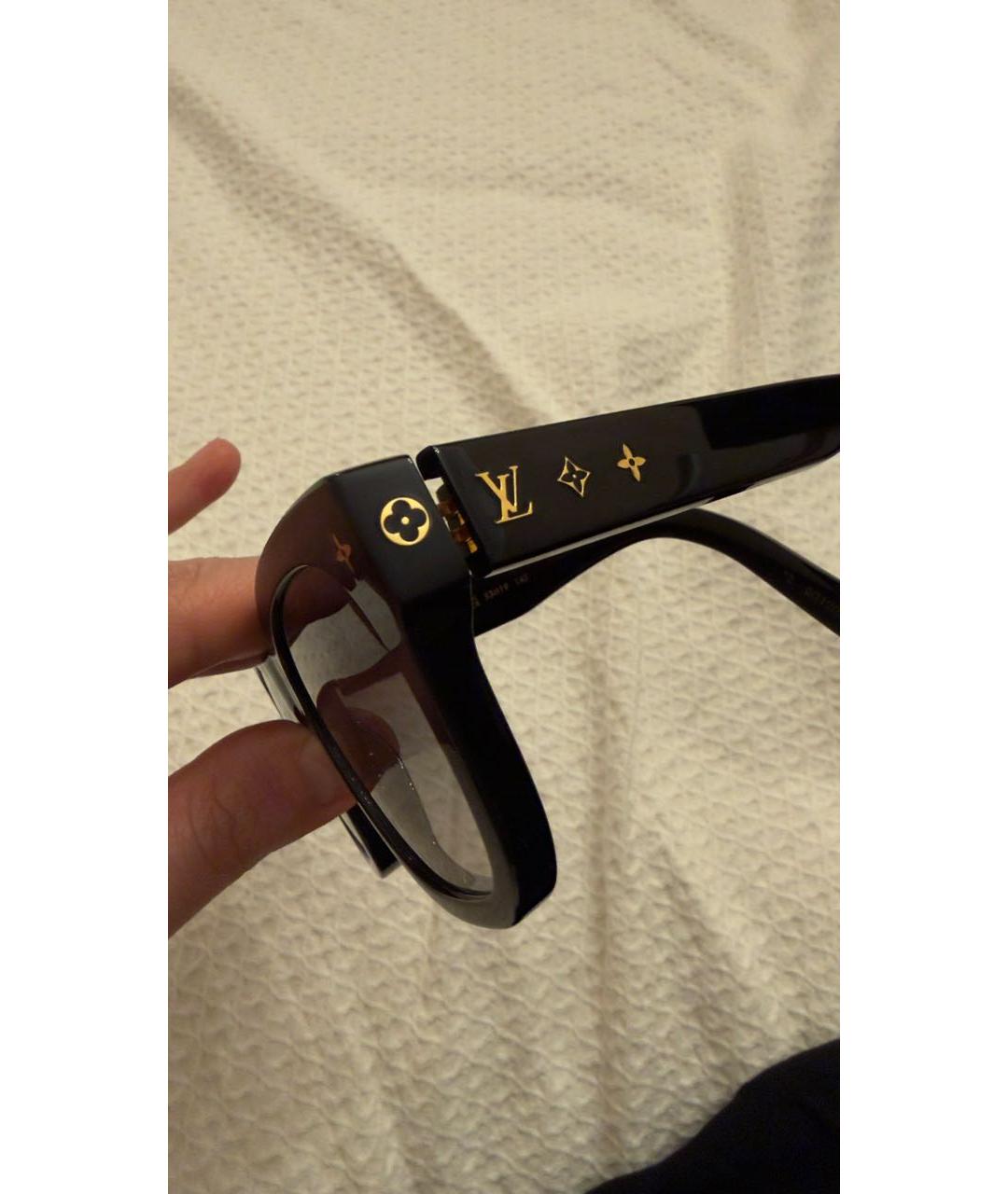 LOUIS VUITTON Черные пластиковые солнцезащитные очки, фото 3
