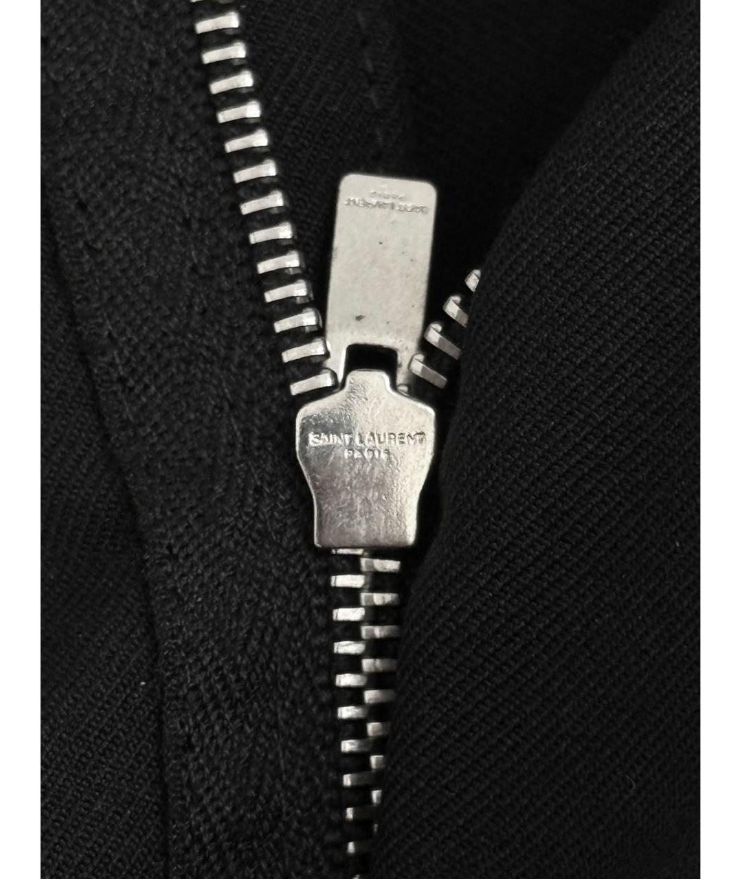 SAINT LAURENT Черные классические брюки, фото 3