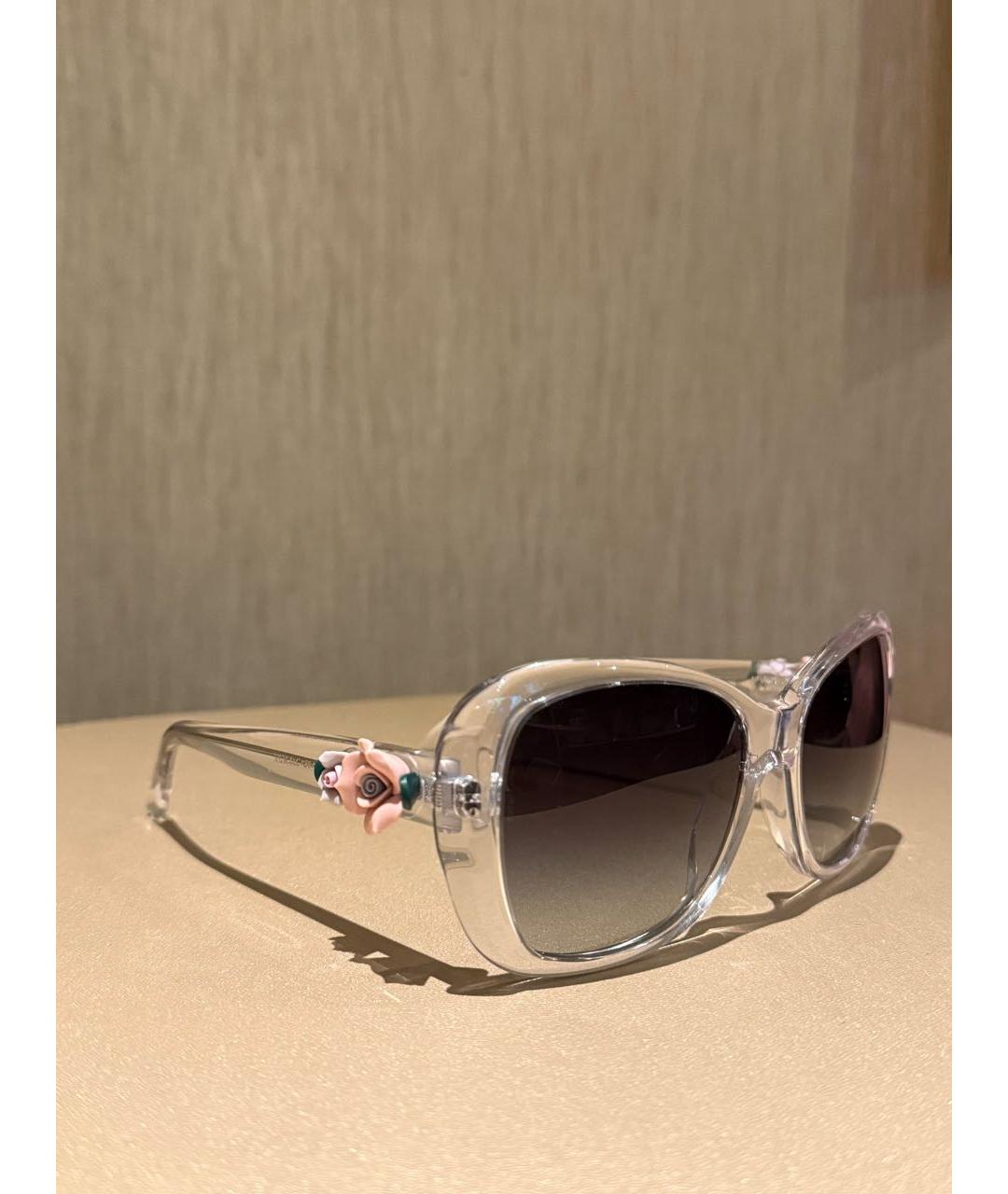 DOLCE&GABBANA Серые пластиковые солнцезащитные очки, фото 2