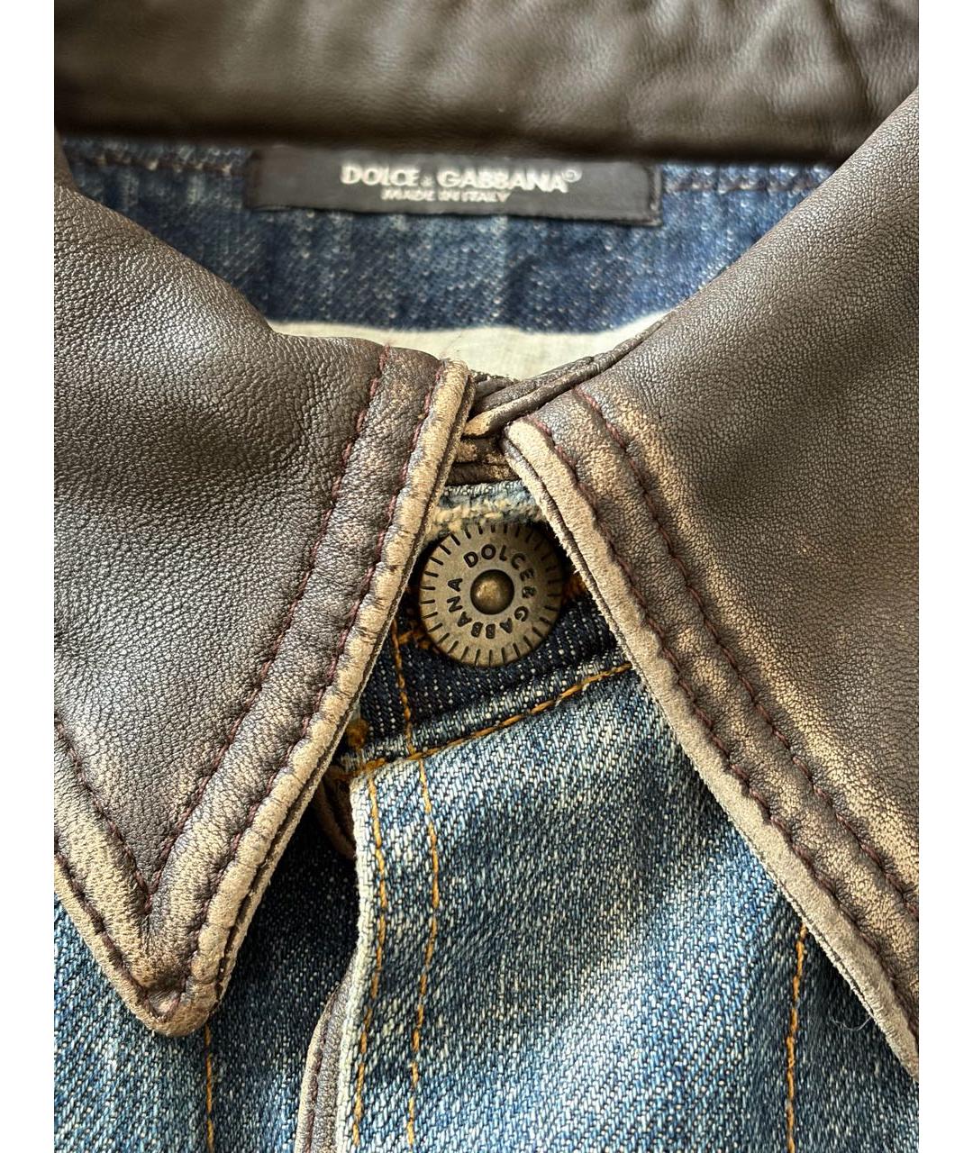 DOLCE&GABBANA Синяя деним куртка, фото 7