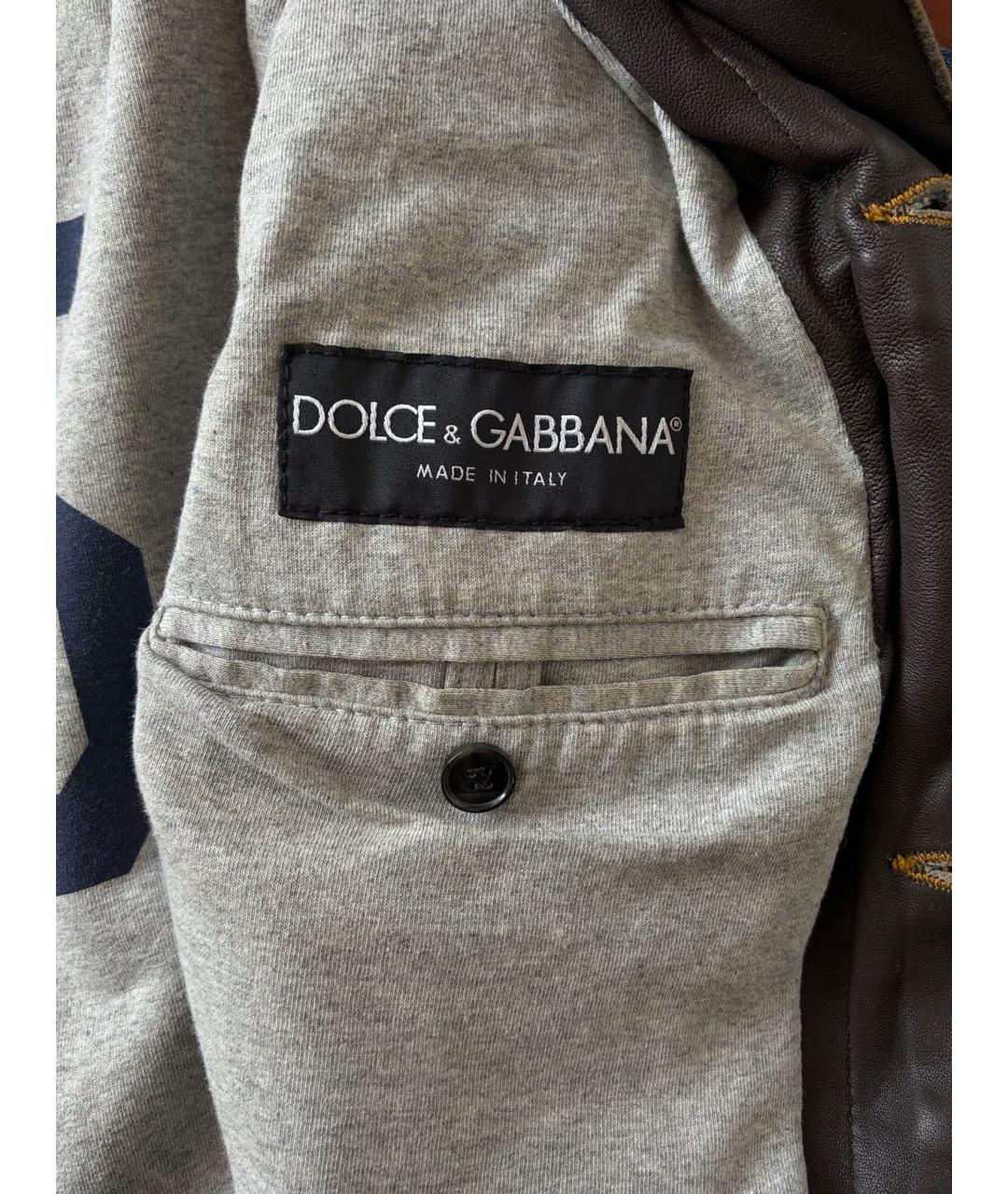 DOLCE&GABBANA Синяя деним куртка, фото 4